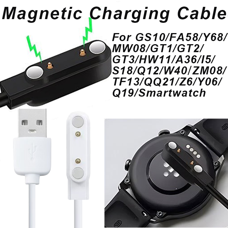 Watch Smart Y68 - Magnetic Smart Watch Charger Cable Compatible
