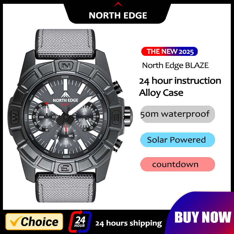 Smartwatch Army Watches For Men - NORTH EDGE 2025 BLAZE Men Quartz