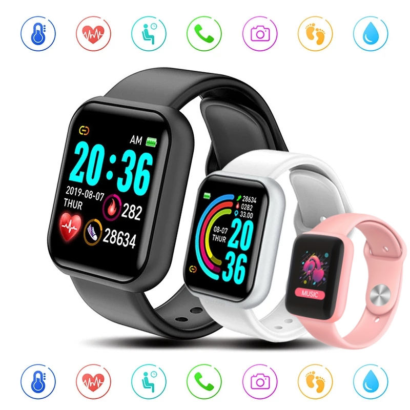 Watch Smart Y68 - Sport Bluetooth Smart Watches Color Screen