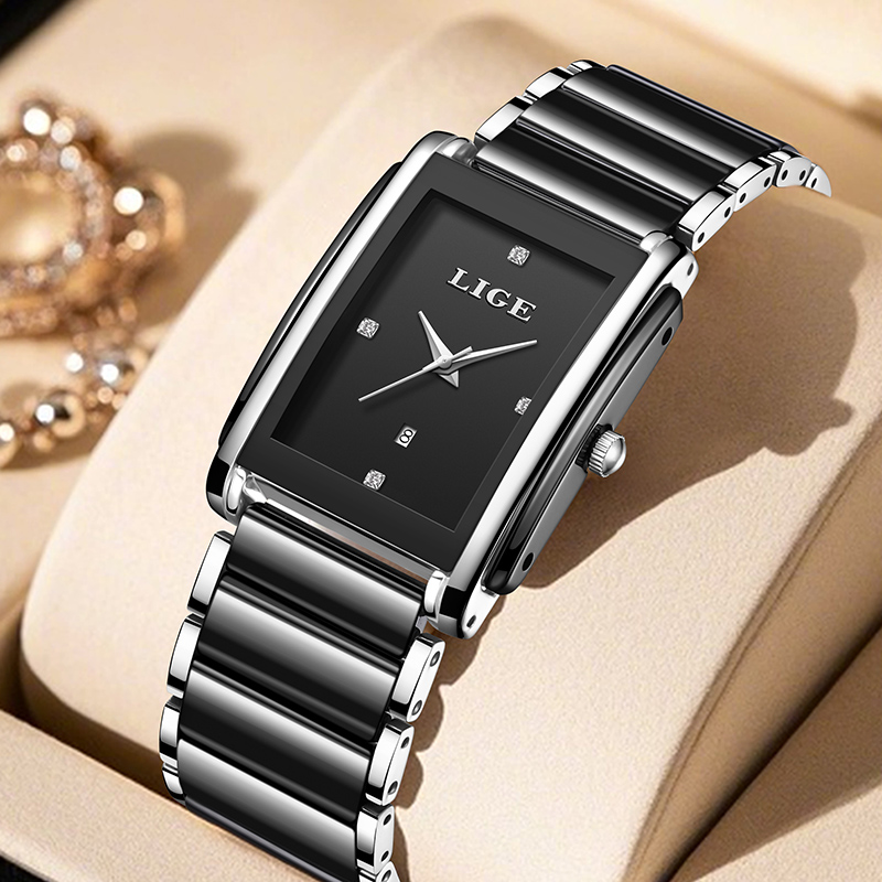 Luxury Ceramic Watch - LIGE New Luxury Women Watches Elegant