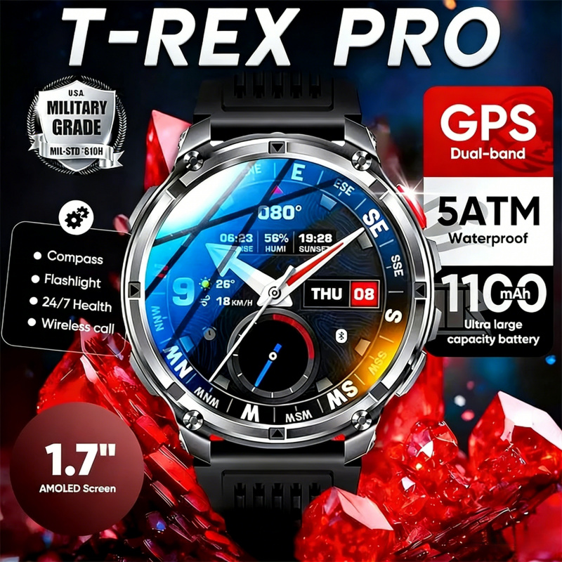 Smartwatch Running Watches For Men - Outdoors Military Smart Watches Push Message