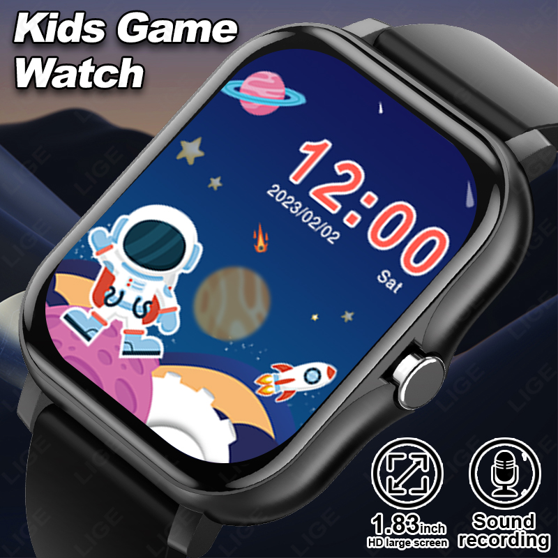 Smartwatch Digital Watches For Kid Boy With Alarm - LIGE 2025 Audiobook Children Smartwatch Fashion