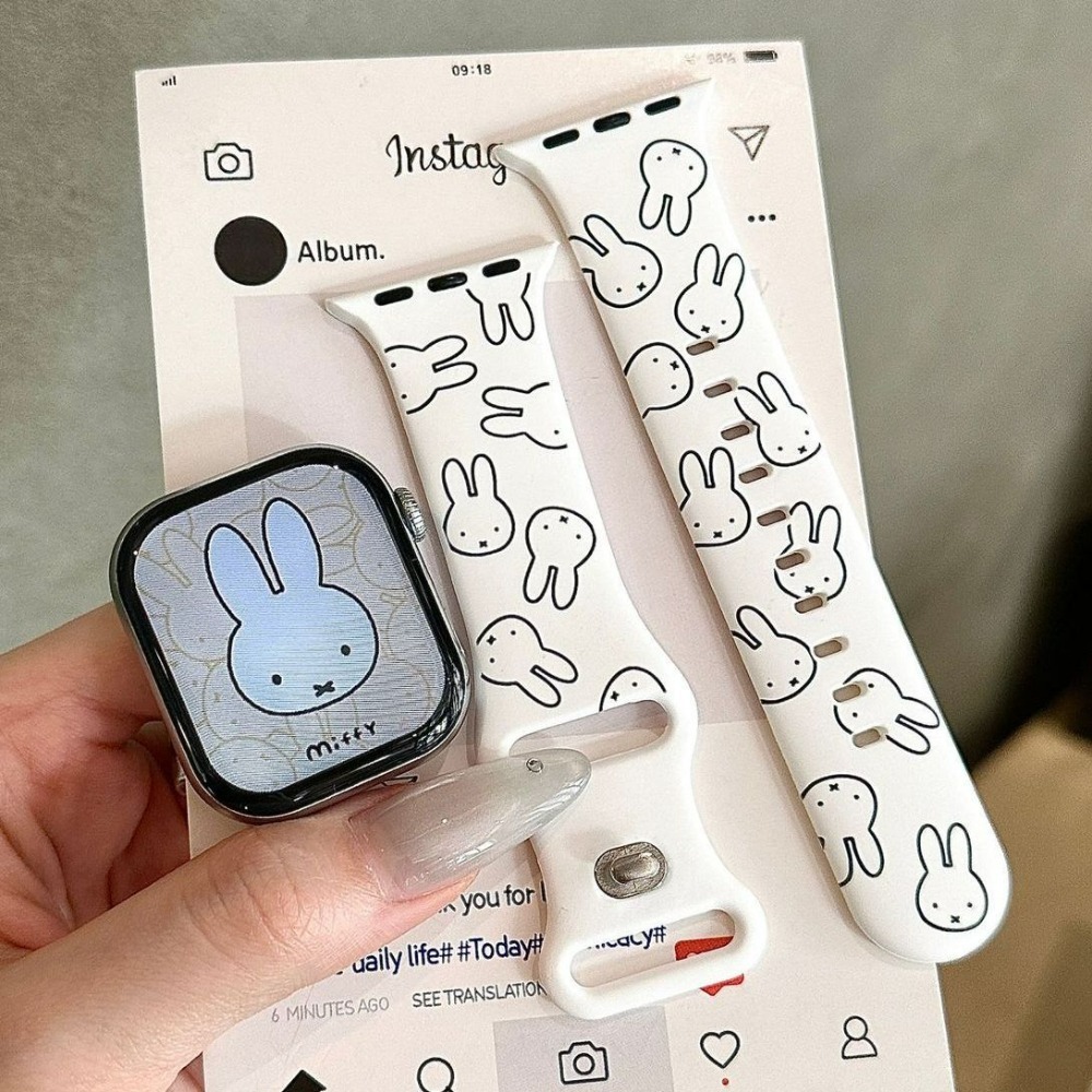Apple Watch Band - Cute Miffy Rabbit Cartoon Watch Band