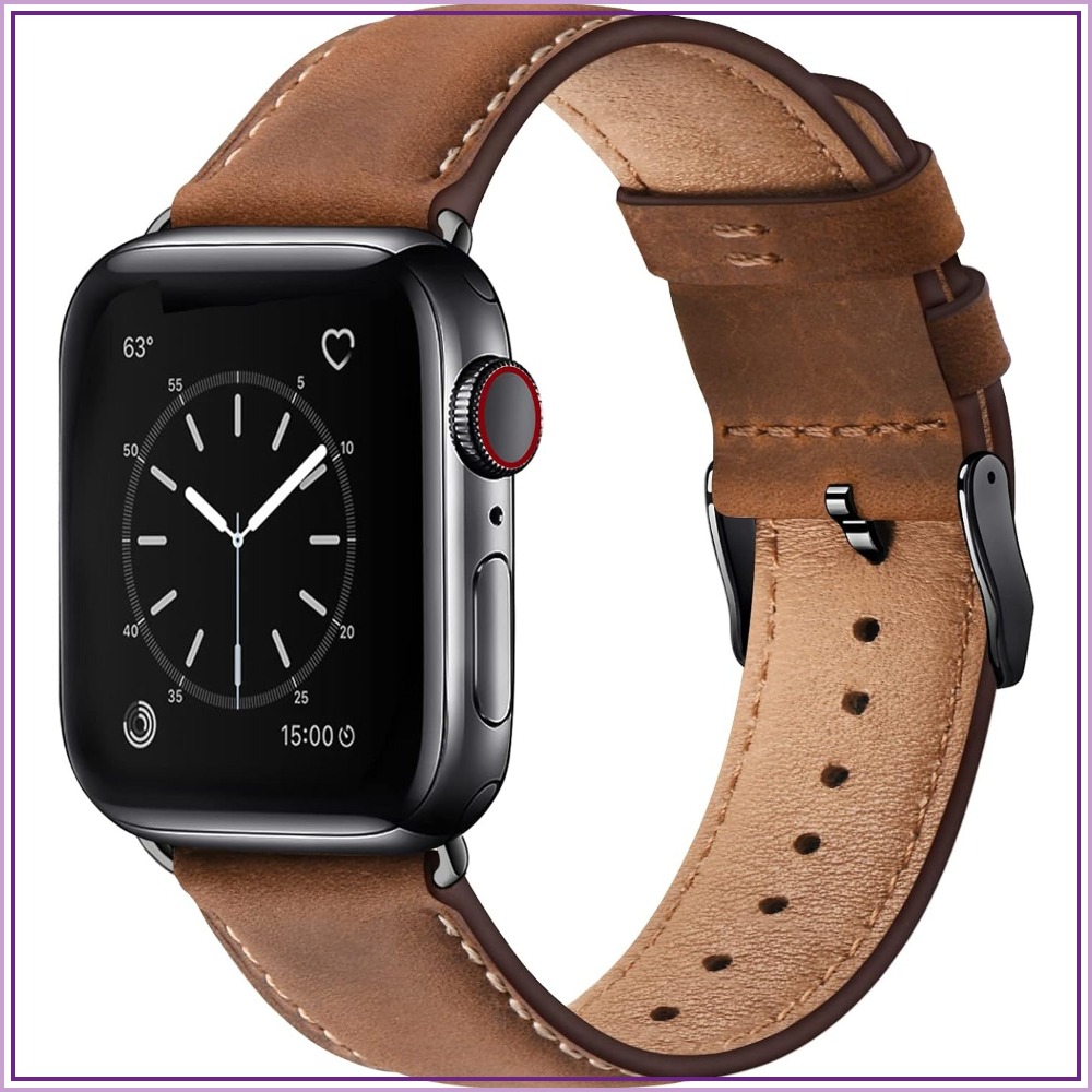 Apple Watch Band - Top Grain Leather Band Compatible with