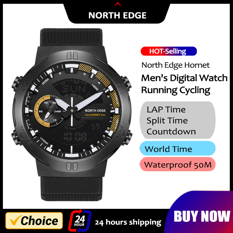Smartwatch Army Watches For Men - NORTH EDGE Mens Smart Watch World