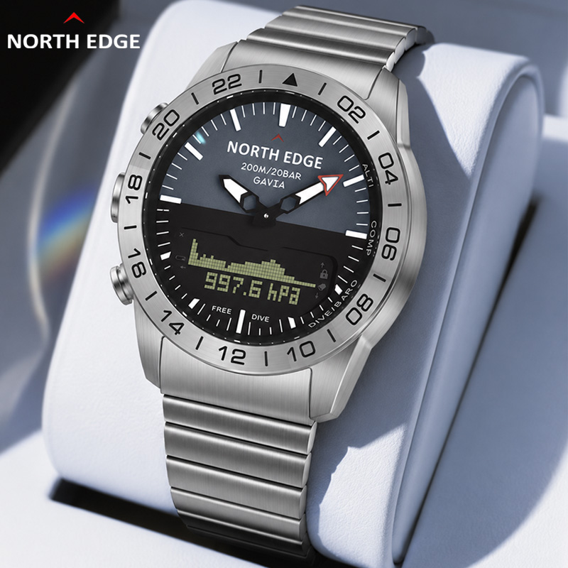 Smartwatch Army Watches For Men - NORTH EDGE Mens Dive Watch Military