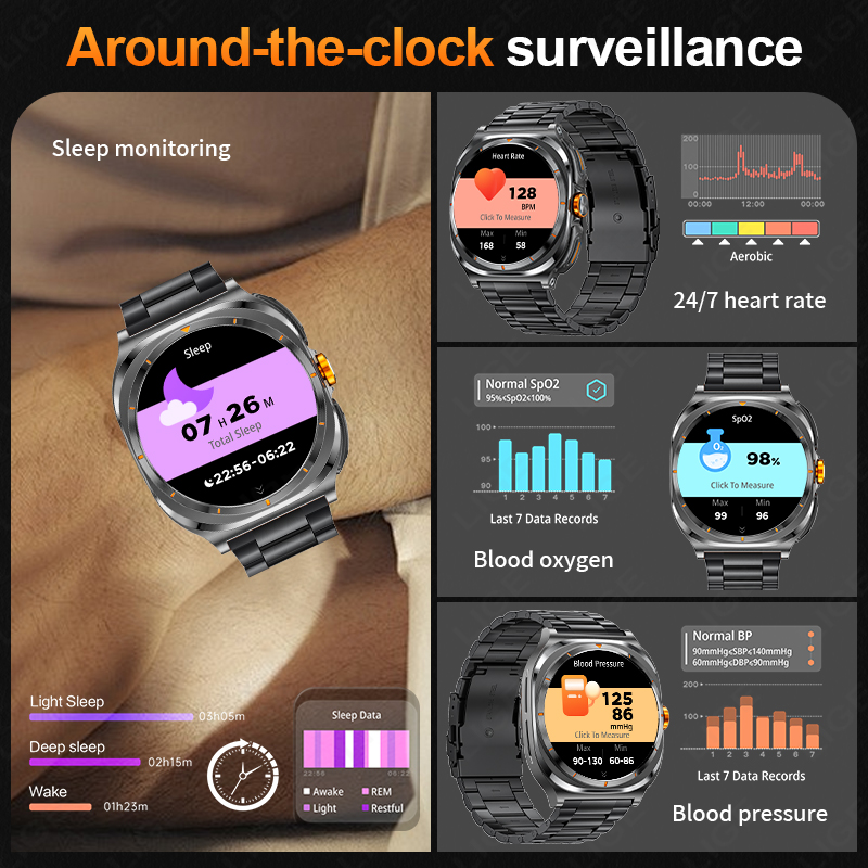 LIGE 2025 Watch Wireless Earph - đánh giá và giá Smartwatch Running Watches For Men