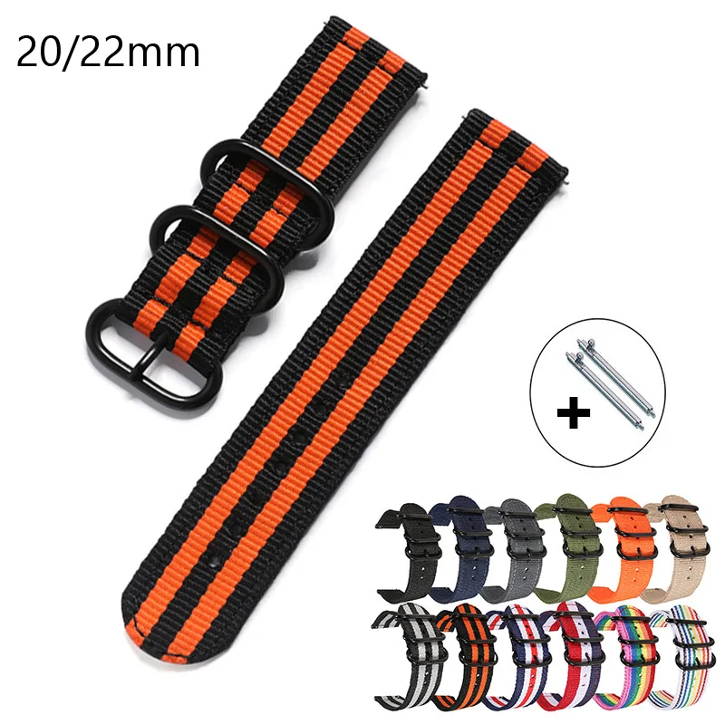 20mm  22mm Universal Nylon Wat - đánh giá và giá Smartwatch Army Watches For Men