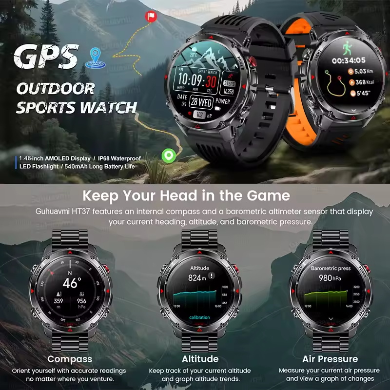 2025New T-Rex 3 Outdoor GPS Sp - đánh giá và giá Smartwatch Running Watches For Men