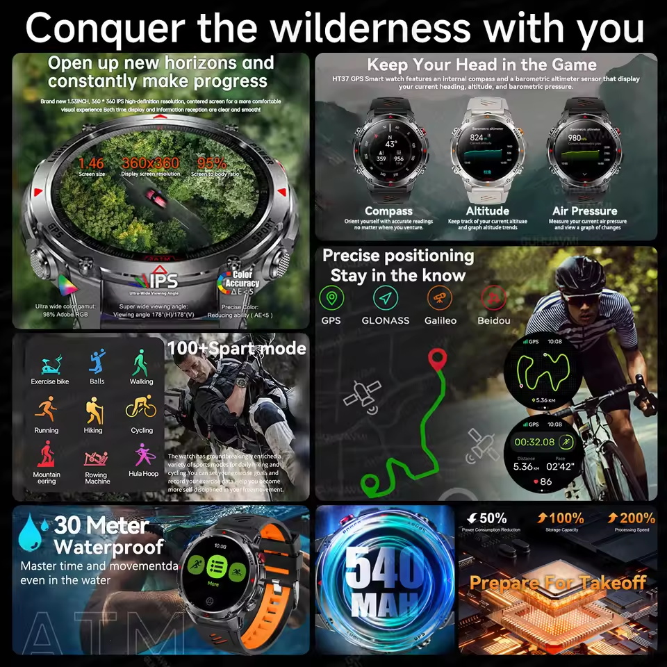 2025New T-Rex 3 Outdoor GPS Sp - đánh giá và giá Smartwatch Running Watches For Men