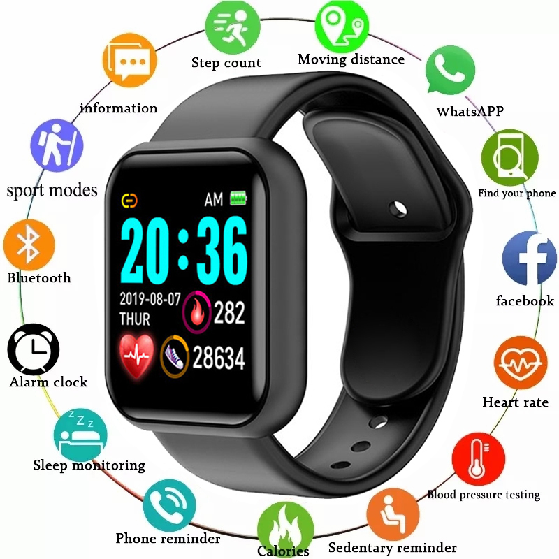 Y68 Smart Watch Men Women Hear - đánh giá và giá Watch Smart Y68