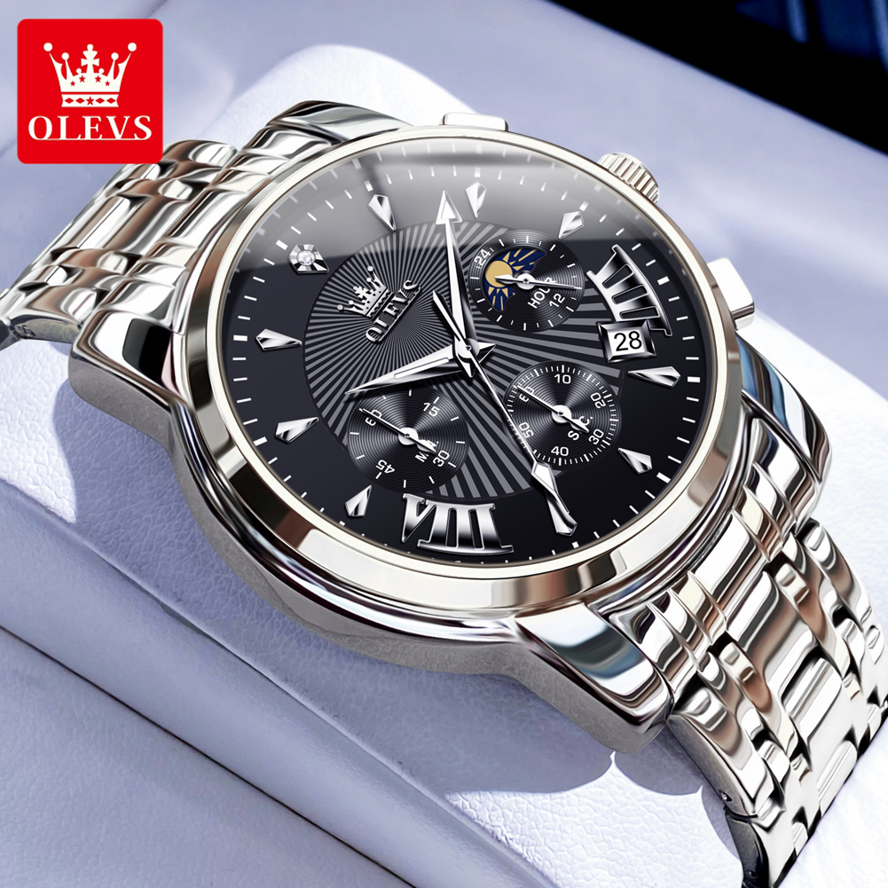 OLEVS Men's Watches Trend Fash - đánh giá và giá Smartwatch Trending Watches For Men