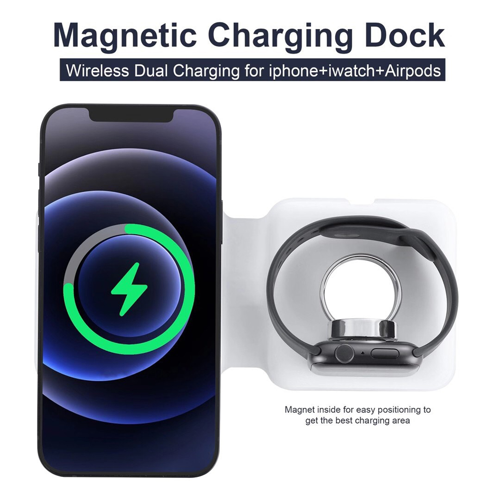 2IN1 Magsafe Duo Từ Bộ Sạc Khô - đánh giá và giá Watch Watch Xs