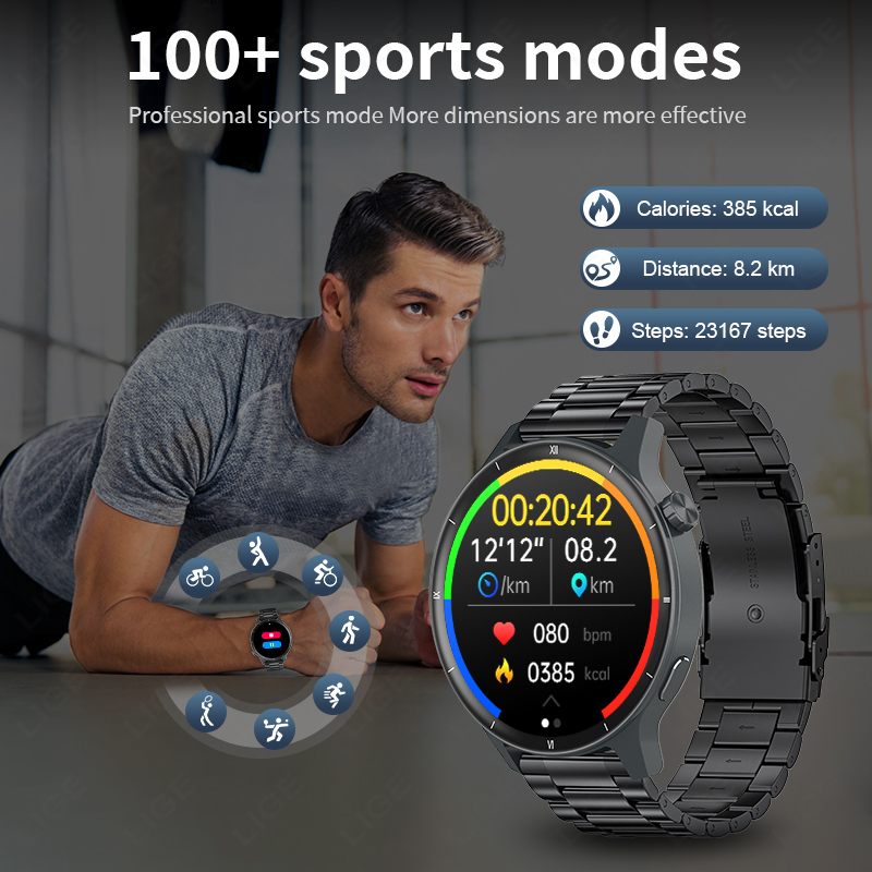 LIGE 3D Dynamic Dial Smart Wat - đánh giá và giá Smartwatch Latest Watches For Women