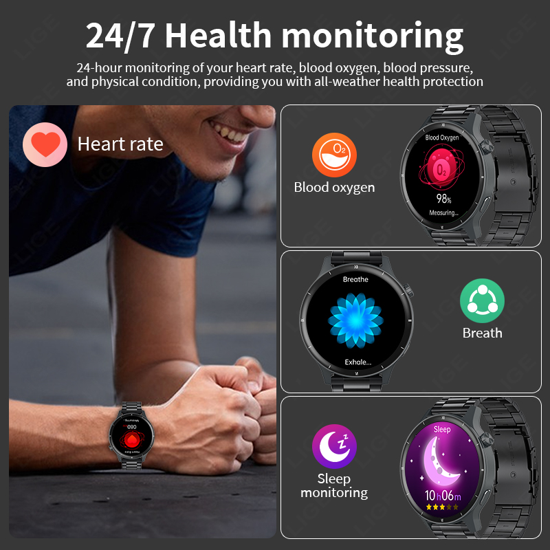 LIGE 3D Dynamic Dial Smart Wat - đánh giá và giá Smartwatch Latest Watches For Women