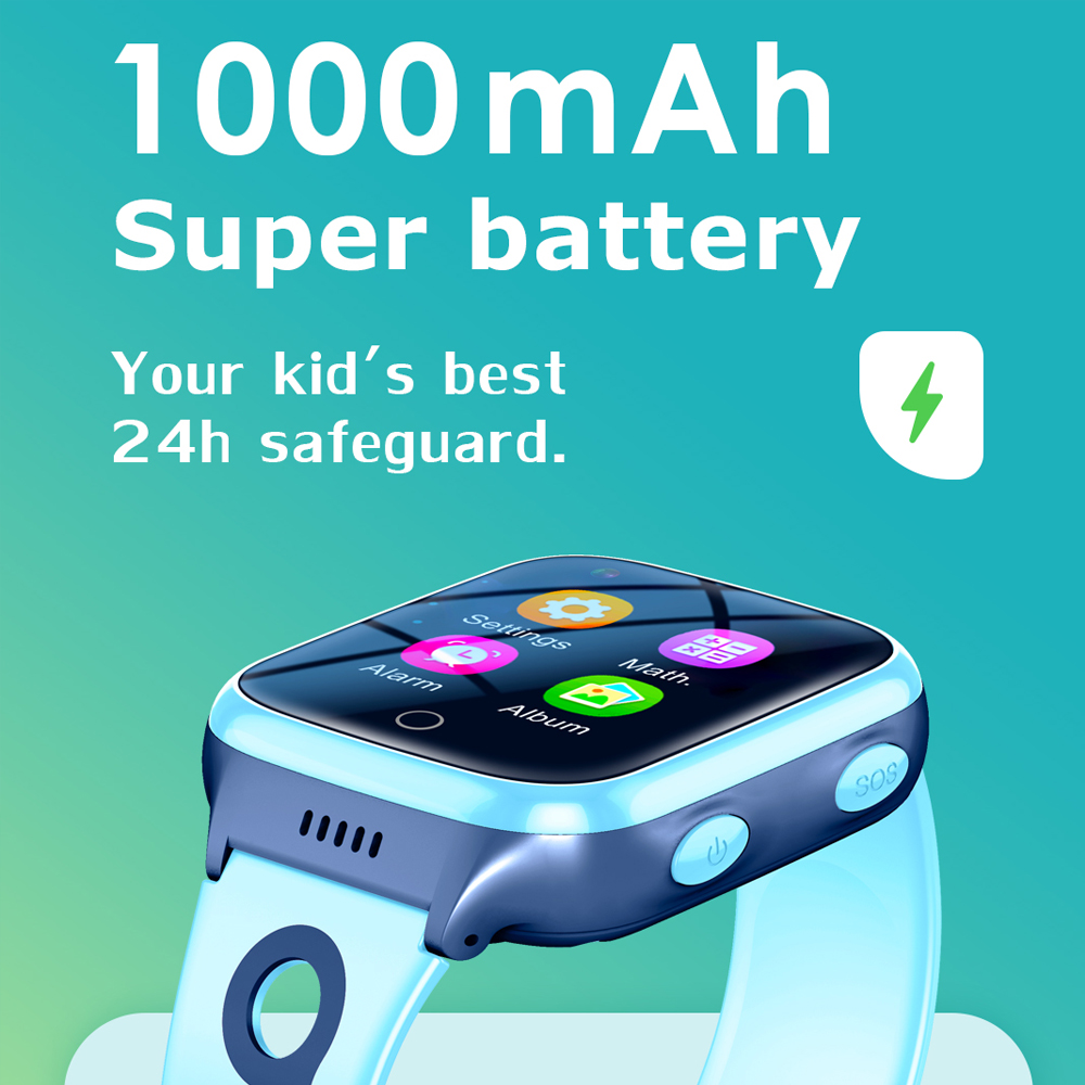 Hot 4G Kids Smartwatch 1000 Ma - đánh giá và giá Smartwatch Digital Watches For Kid Boy With Alarm