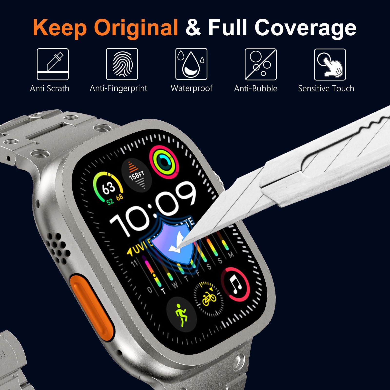 Tempered Glass for Apple Watch - đánh giá và giá Apple Watch Band