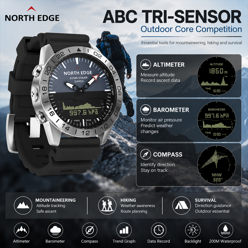 NORTH EDGE Mens  Dive Watch Mi - đánh giá và giá Smartwatch Army Watches For Men