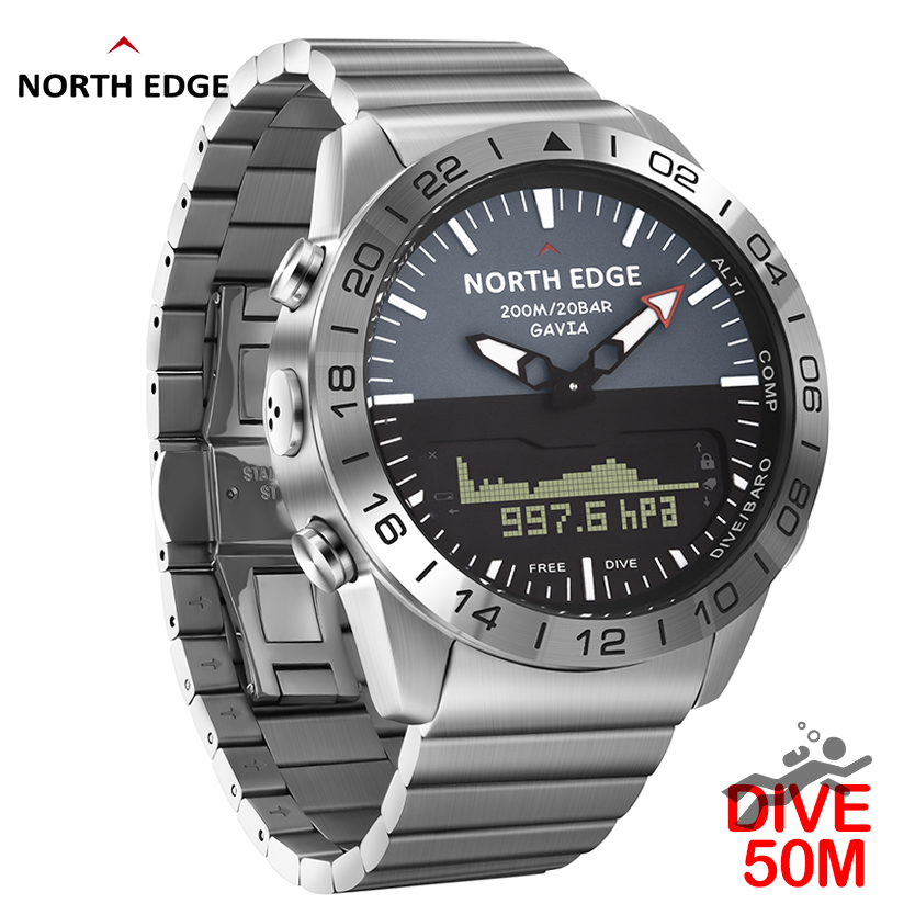 NORTH EDGE Mens Dive Watch Mil - đánh giá và giá Smartwatch Army Watches For Men