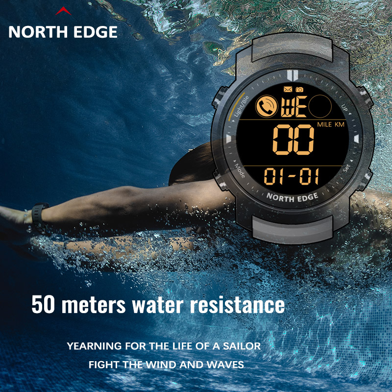 Bắc EDGE Hồ Nam Dây Đo Nhịp Ti - đánh giá và giá Smartwatch Running Watches For Men