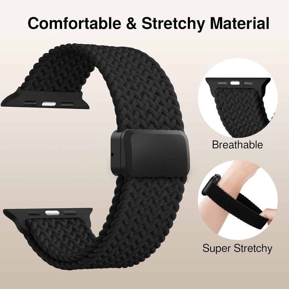 Soft Nylon Solo Loop Magnetic  - đánh giá và giá Apple Watch Band