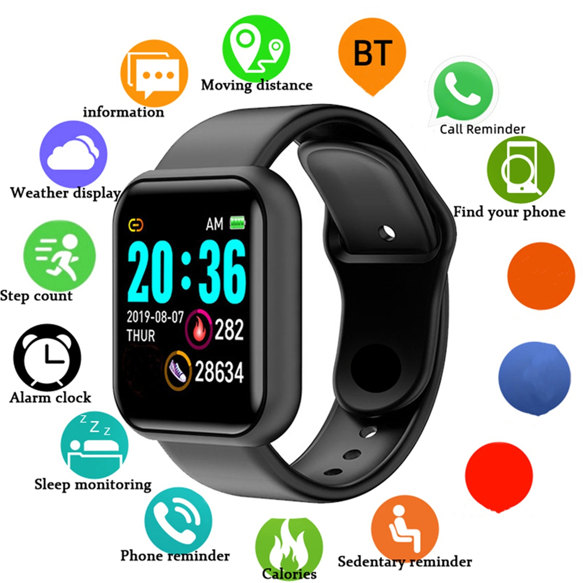 Men Smart Watches Color Screen - đánh giá và giá Watch Smart Y68