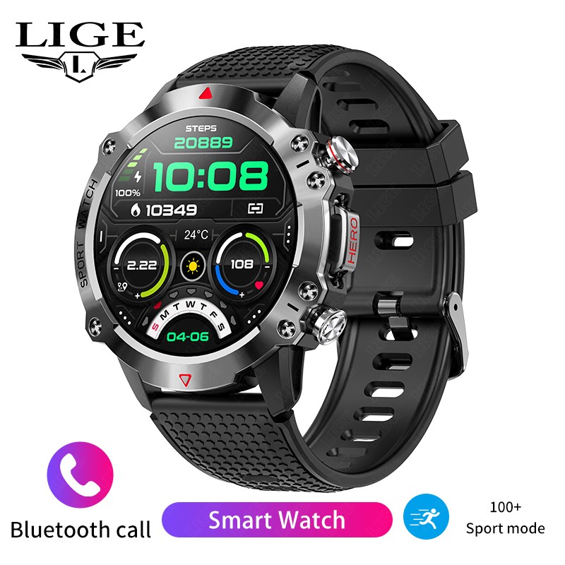 LIGE Men's Smartwatch Health B - đánh giá và giá Smartwatch Watches For Sale