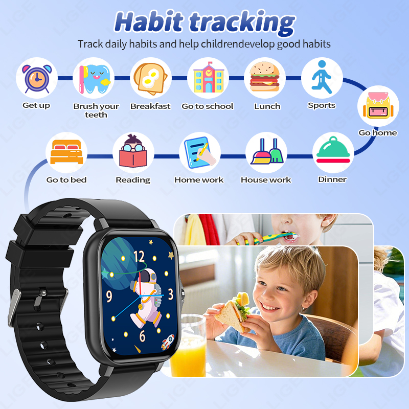 LIGE 2025 Audiobook Children S - đánh giá và giá Smartwatch Digital Watches For Kid Boy With Alarm