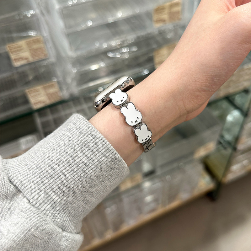 Miffy Rabbit Leather Watch Ban - đánh giá và giá Apple Watch Band