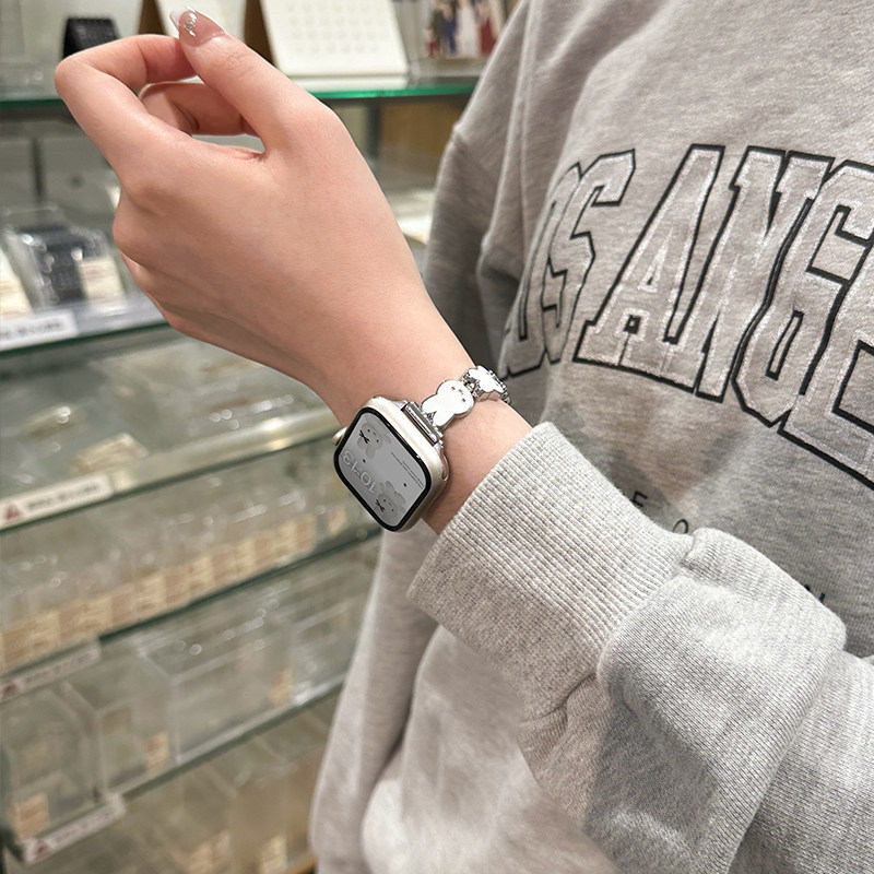 Miffy Rabbit Leather Watch Ban - đánh giá và giá Apple Watch Band