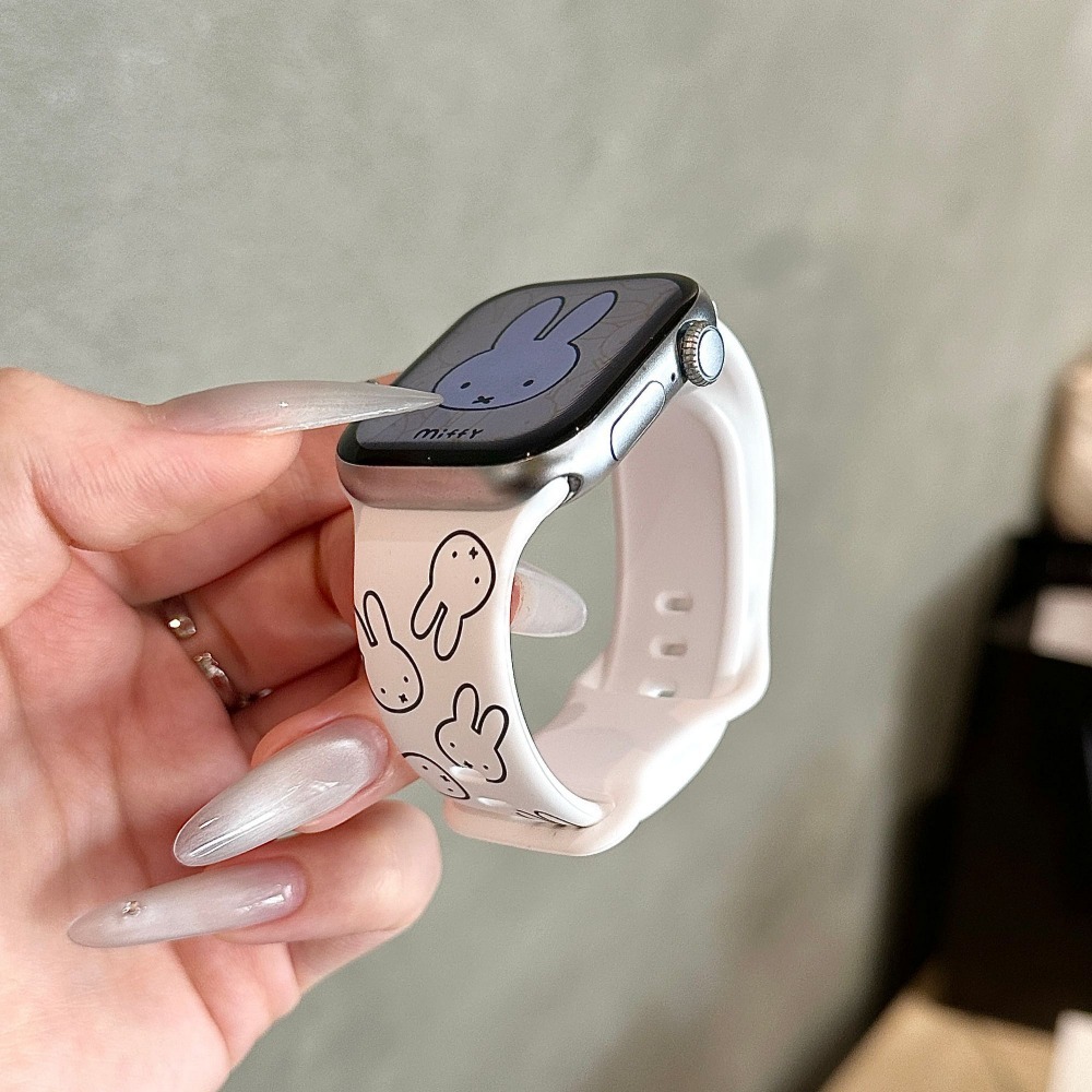 Cute Miffy Rabbit Cartoon Watc - đánh giá và giá Apple Watch Band