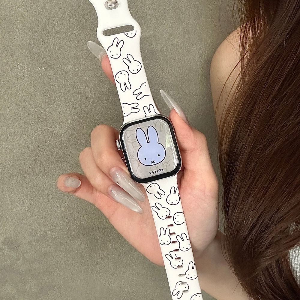 Cute Miffy Rabbit Cartoon Watc - đánh giá và giá Apple Watch Band