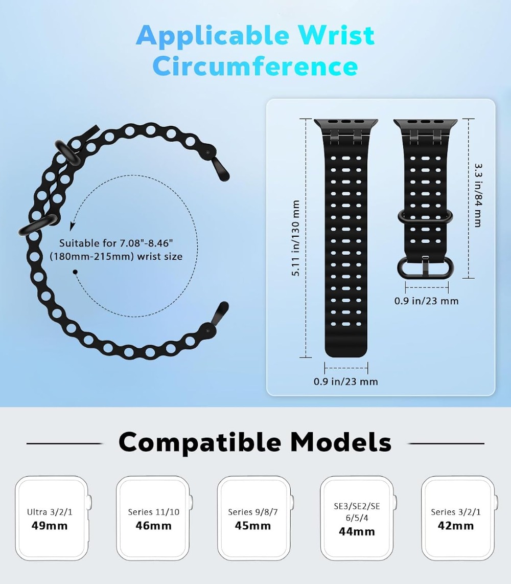Upgraded Ocean Watch Band Comp - đánh giá và giá Apple Watch Band