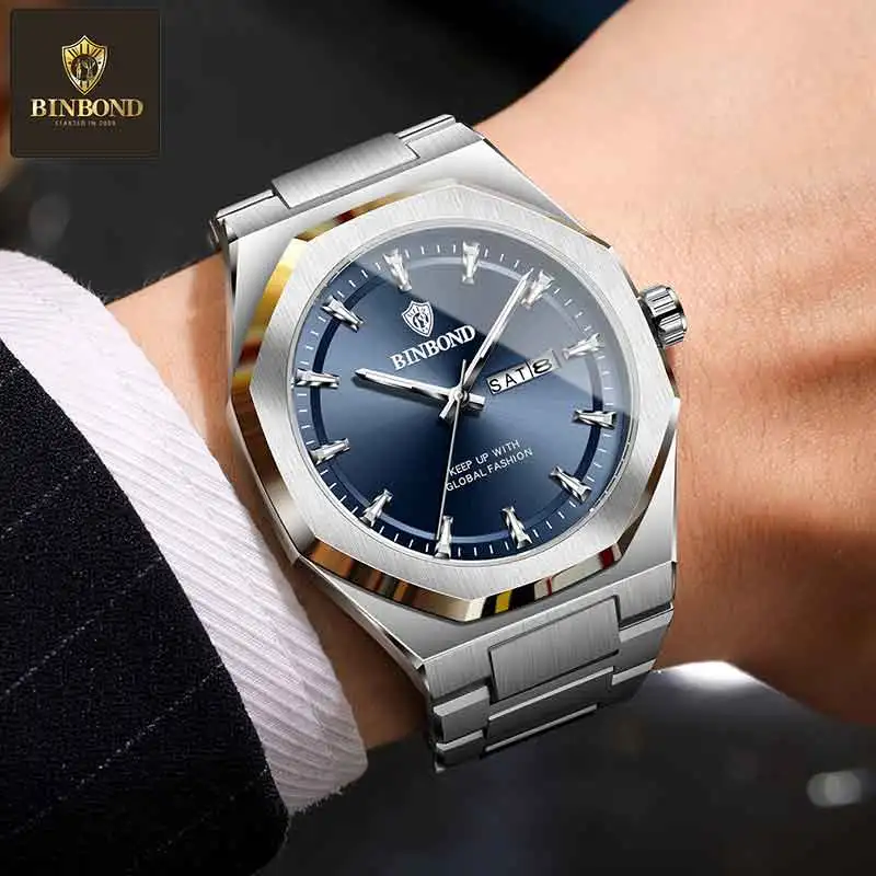 BINBOND Fashion Trend Men's Qu - đánh giá và giá Smartwatch Trending Watches For Men