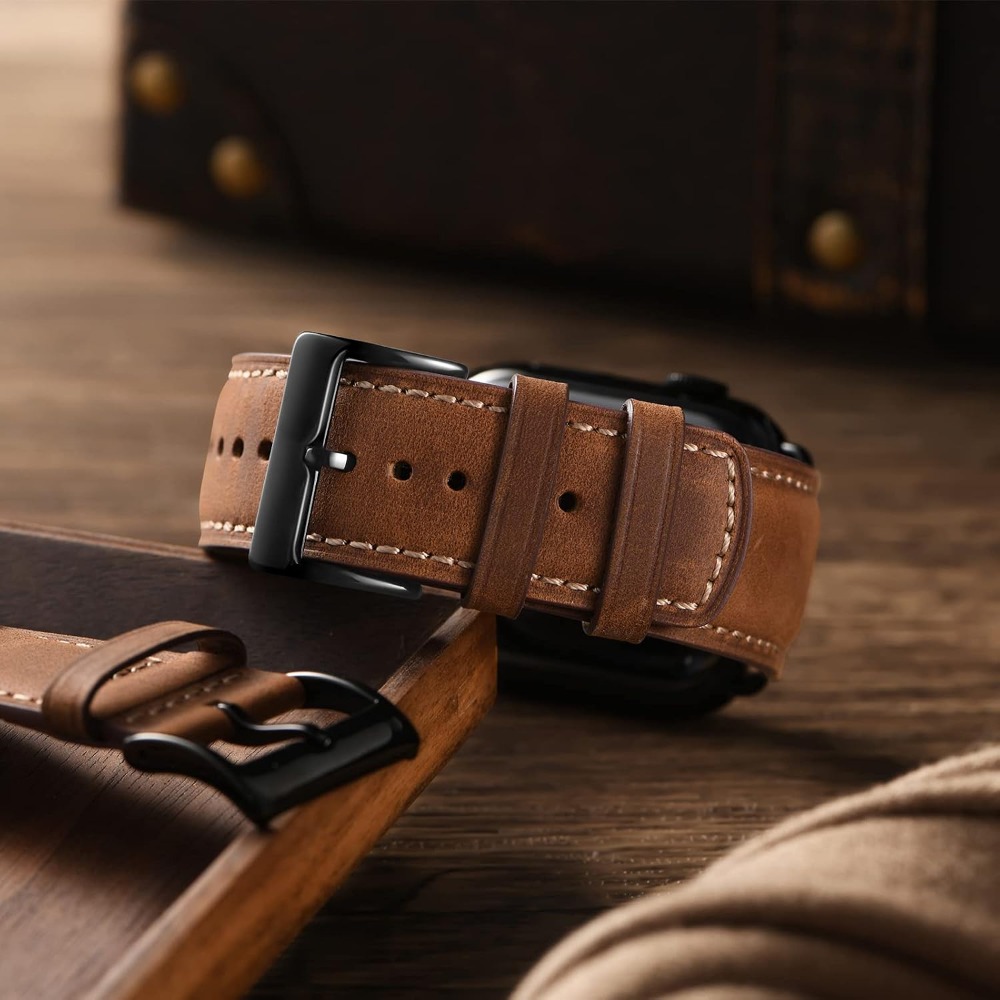 Top Grain Leather Band Compati - đánh giá và giá Apple Watch Band