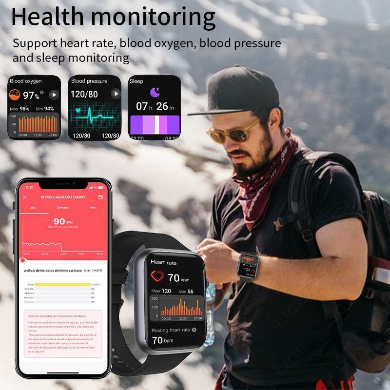 LIGE Smart Watch Sports Heart  - đánh giá và giá Smartwatch Watches For Sale