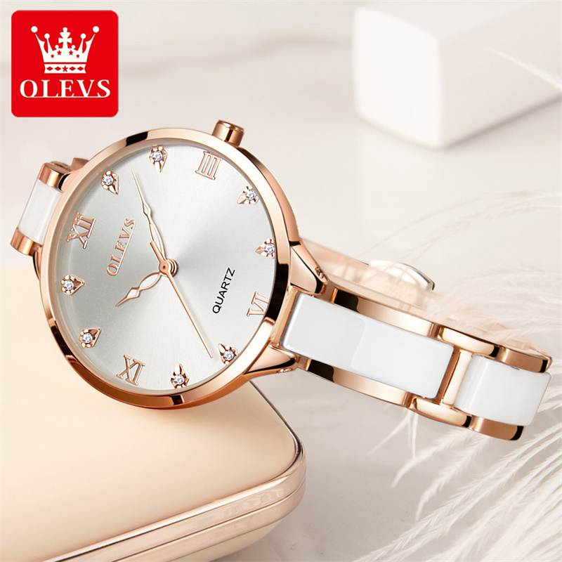 OLEVS New Fashion Women Quartz - đánh giá và giá Luxury Ceramic Watch